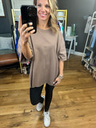 The Haiden Raw Hem Oversized Tee - Multiple Options-Short Sleeves-Zenana IT-39022-Anna Kaytes Boutique, Women's Fashion Boutique in Grinnell, Iowa