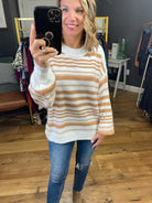 Different This Time Striped Balloon Sleeve Sweater - Multiple Options-Sweaters-Staccato 53639-Anna Kaytes Boutique, Women's Fashion Boutique in Grinnell, Iowa