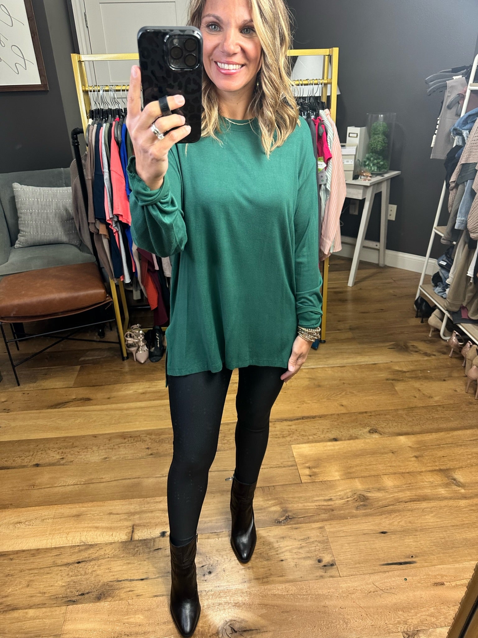 Take It Away Flowy Longsleeve Top - Multiple Options-Long Sleeves-Wishlist WL22-6673-Anna Kaytes Boutique, Women's Fashion Boutique in Grinnell, Iowa