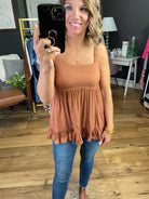 Sedona Sunset Babydoll Top - Sienna-Sleeveless-Blu Pepper 52ST1004-Anna Kaytes Boutique, Women's Fashion Boutique in Grinnell, Iowa