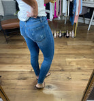 The Jonnie High-Rise Distressed Skinny Crop Denim-Jeans-Vervet V2374-Anna Kaytes Boutique, Women's Fashion Boutique in Grinnell, Iowa