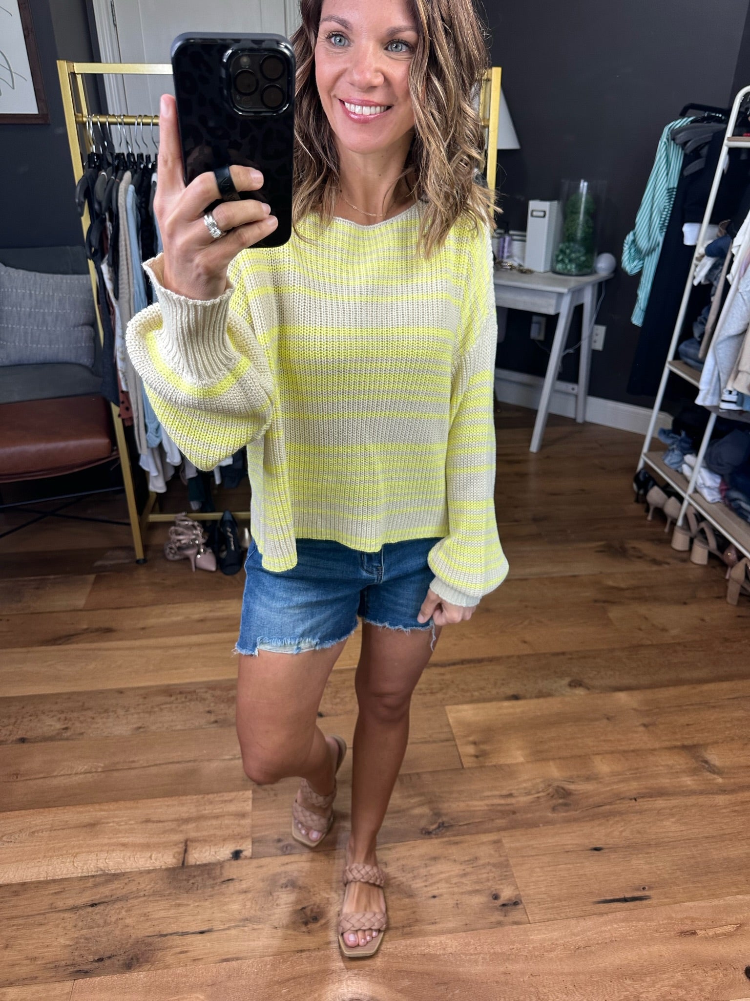 Brunch Club Striped Knit Sweater - Multiple Options-Sweaters-By Together W1219-Anna Kaytes Boutique, Women's Fashion Boutique in Grinnell, Iowa