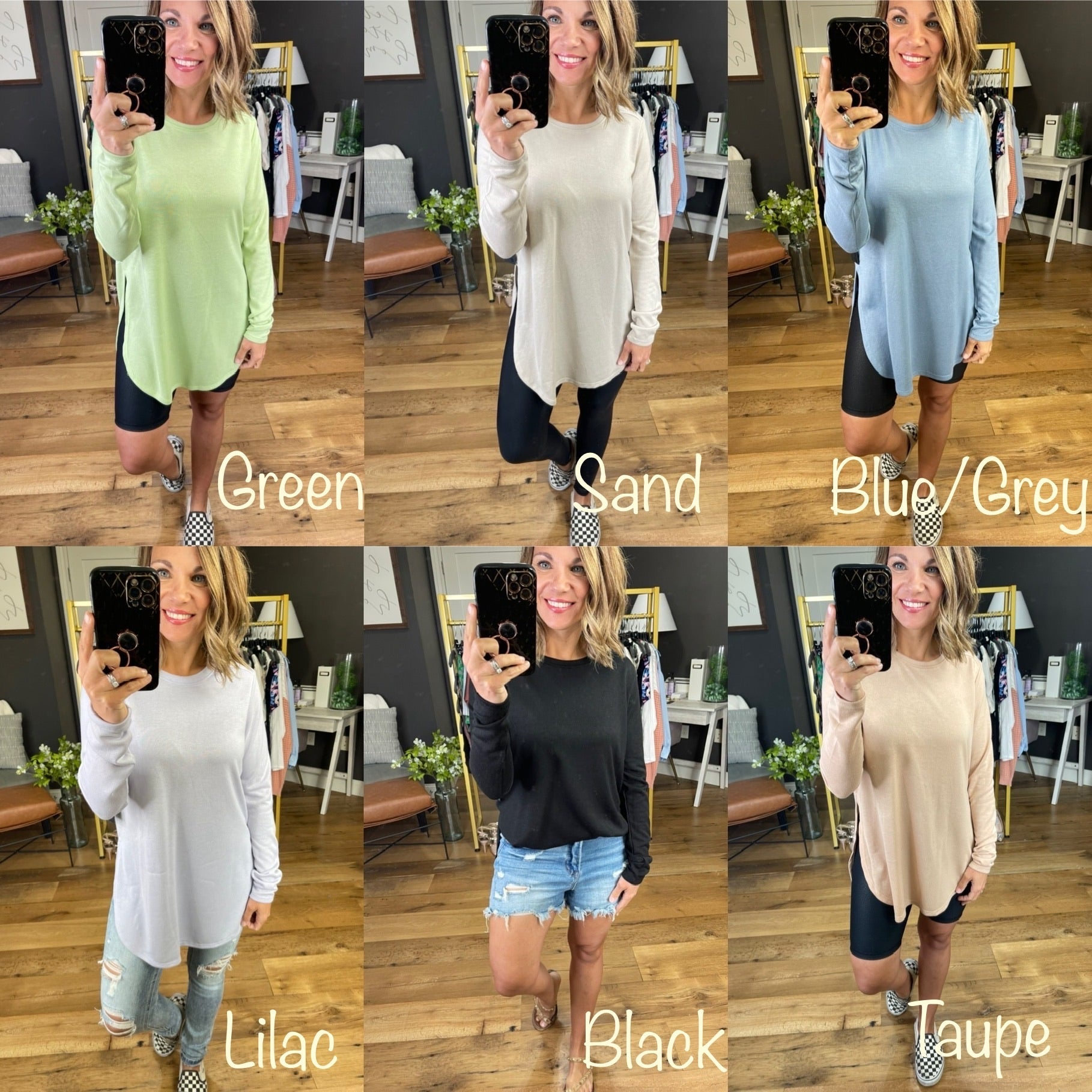 Just A Chance Scoop Hem Longsleeve Top - Multiple Options-Long Sleeves-Mono B-Anna Kaytes Boutique, Women's Fashion Boutique in Grinnell, Iowa