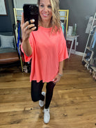 The Haiden Raw Hem Oversized Tee - Multiple Options-Short Sleeves-Zenana IT-39022-Anna Kaytes Boutique, Women's Fashion Boutique in Grinnell, Iowa