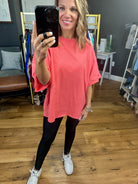 The Haiden Raw Hem Oversized Tee - Multiple Options-Short Sleeves-Zenana IT-39022-Anna Kaytes Boutique, Women's Fashion Boutique in Grinnell, Iowa