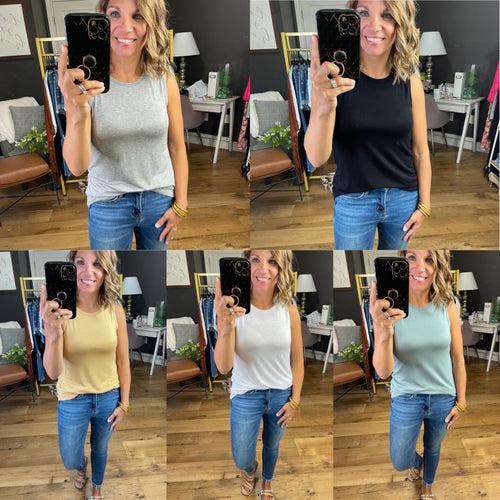 Free & Easy Tank - Multiple Options-Active Basics T11538-Anna Kaytes Boutique, Women's Fashion Boutique in Grinnell, Iowa