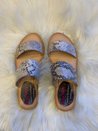 Double Take Snakeskin Sandals-Sandals-Shoes-Anna Kaytes Boutique, Women's Fashion Boutique in Grinnell, Iowa