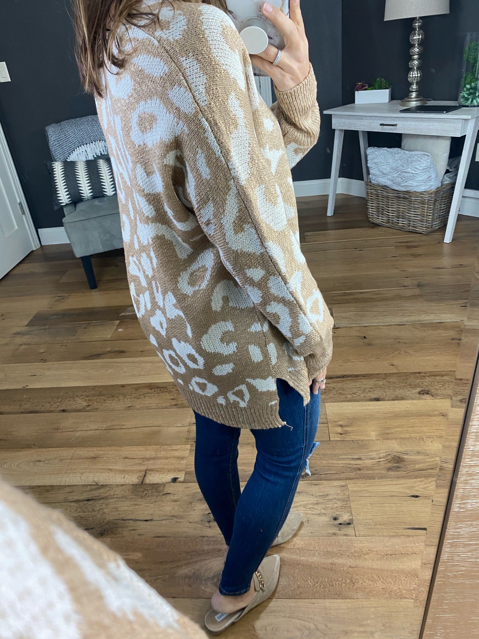 One Step At A Time Leopard Print V-Neck Knit Sweater--Multiple Options