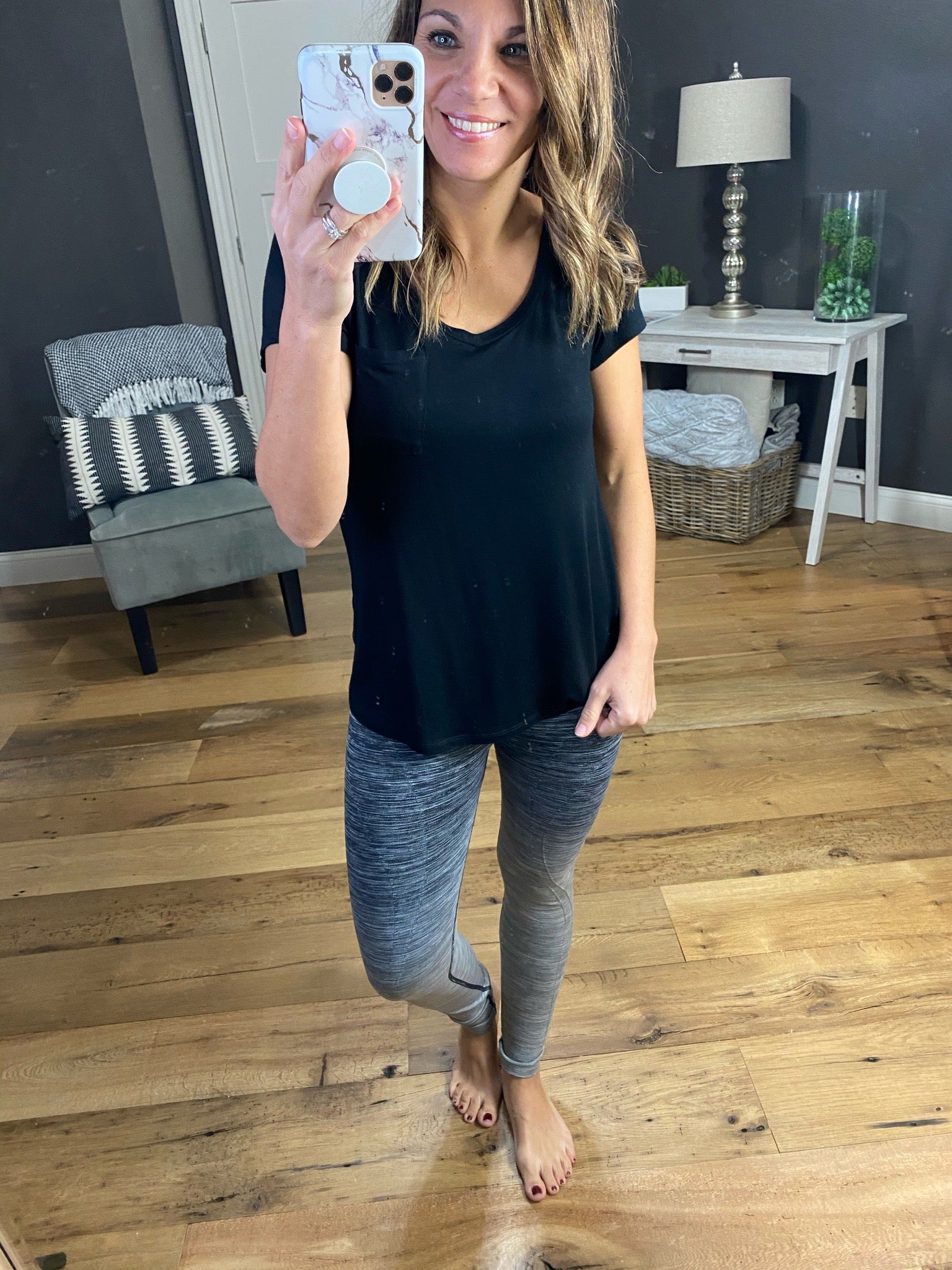 By The Bae Ombre Dip Dye High Waisted Legging with Contrast Stitching- Multiple Options-Leggings-Yelete ACT827001-Anna Kaytes Boutique, Women's Fashion Boutique in Grinnell, Iowa