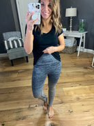 By The Bae Ombre Dip Dye High Waisted Legging with Contrast Stitching- Multiple Options-Leggings-Yelete ACT827001-Anna Kaytes Boutique, Women's Fashion Boutique in Grinnell, Iowa