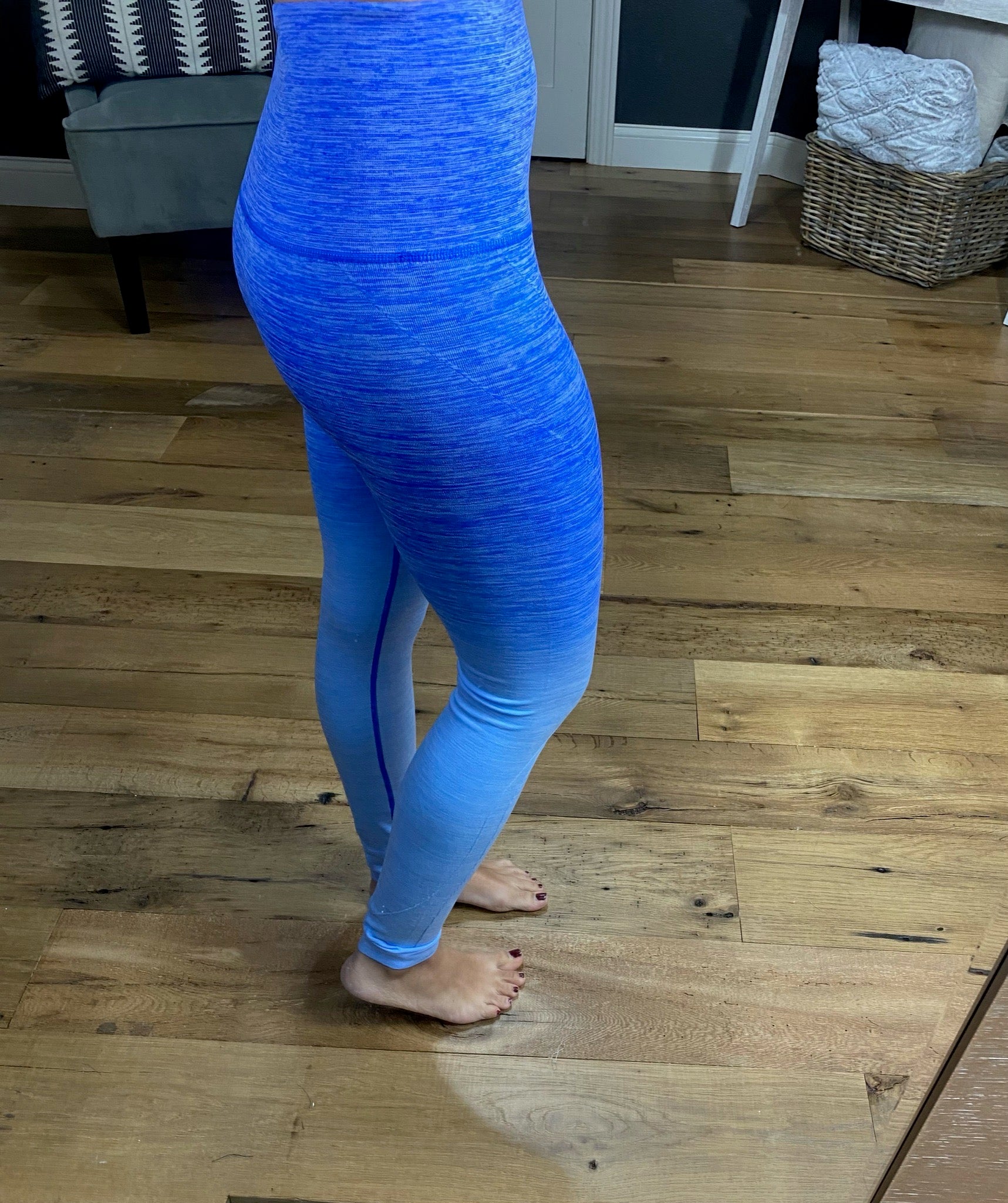 By The Bae Ombre Dip Dye High Waisted Legging with Contrast Stitching- Multiple Options-Leggings-Yelete ACT827001-Anna Kaytes Boutique, Women's Fashion Boutique in Grinnell, Iowa