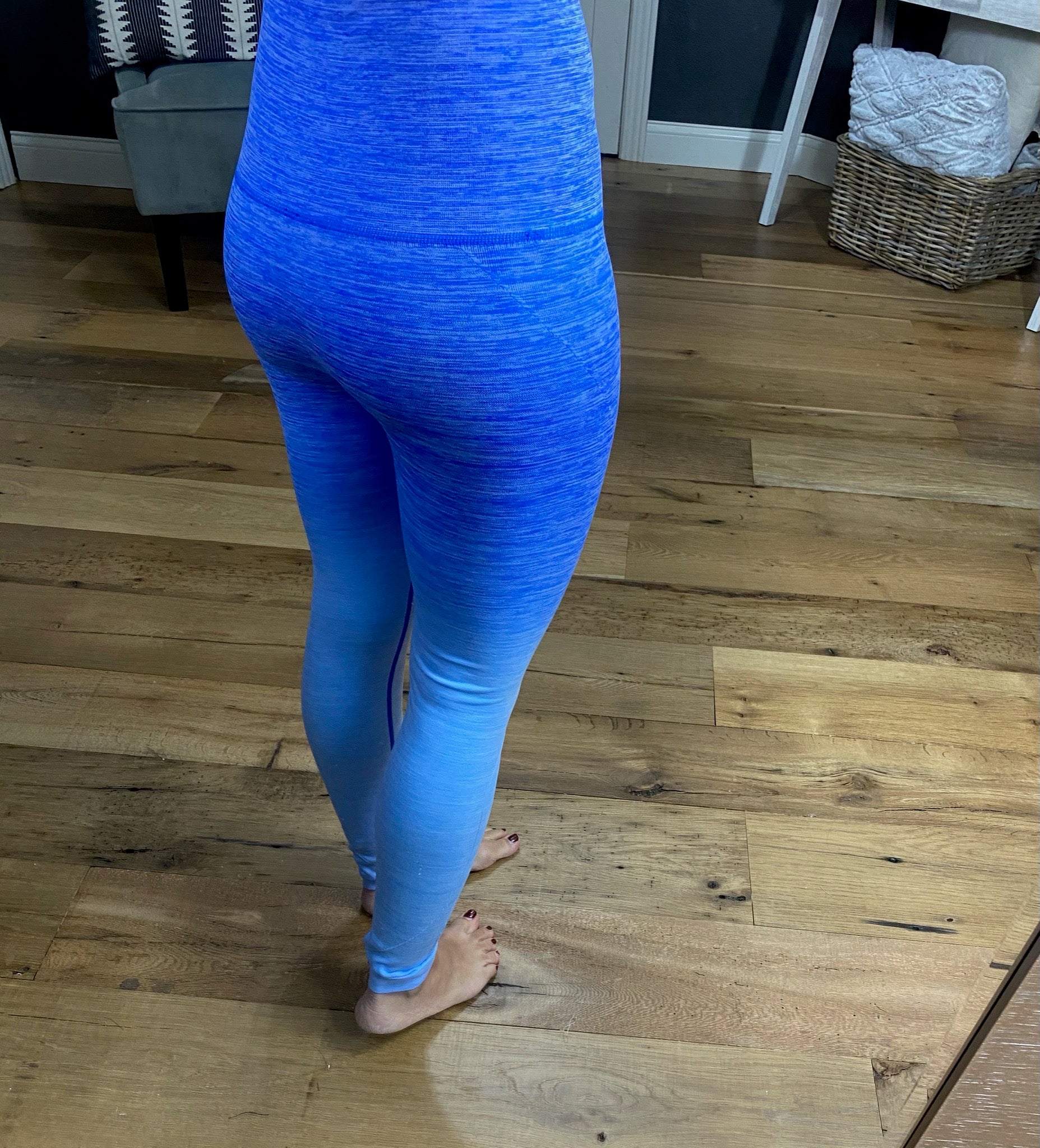 By The Bae Ombre Dip Dye High Waisted Legging with Contrast Stitching- Multiple Options-Leggings-Yelete ACT827001-Anna Kaytes Boutique, Women's Fashion Boutique in Grinnell, Iowa