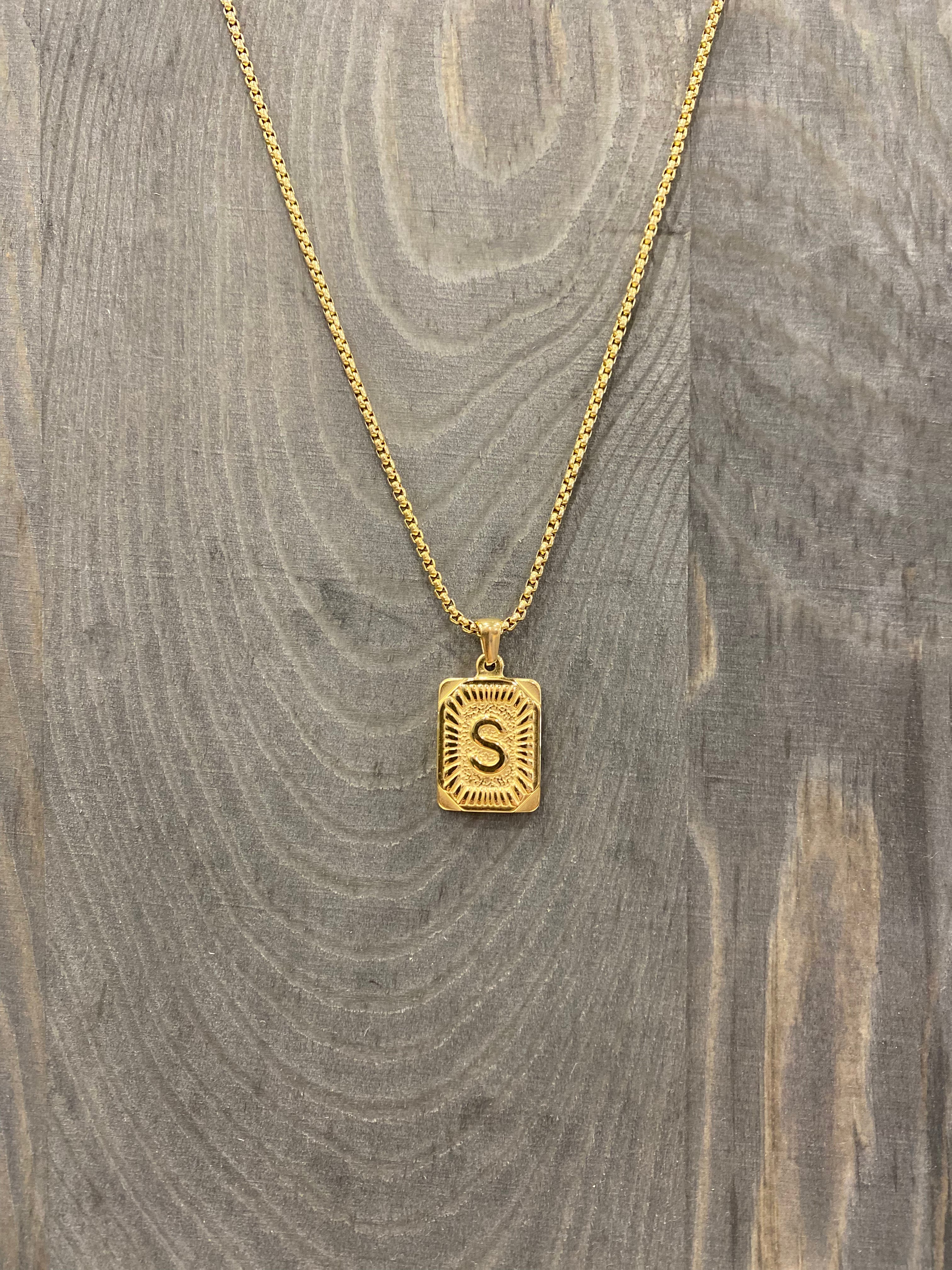 Blogger Inspired Initial Necklace- Multiple Options-Necklaces-Kaylee Lynn-Anna Kaytes Boutique, Women's Fashion Boutique in Grinnell, Iowa