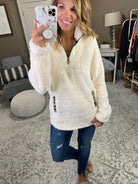 Colder Than You 1/2 Zip Sherpa with Cheetah Detailing-Multiple Options-Sweaters-EESome JK2910-Anna Kaytes Boutique, Women's Fashion Boutique in Grinnell, Iowa