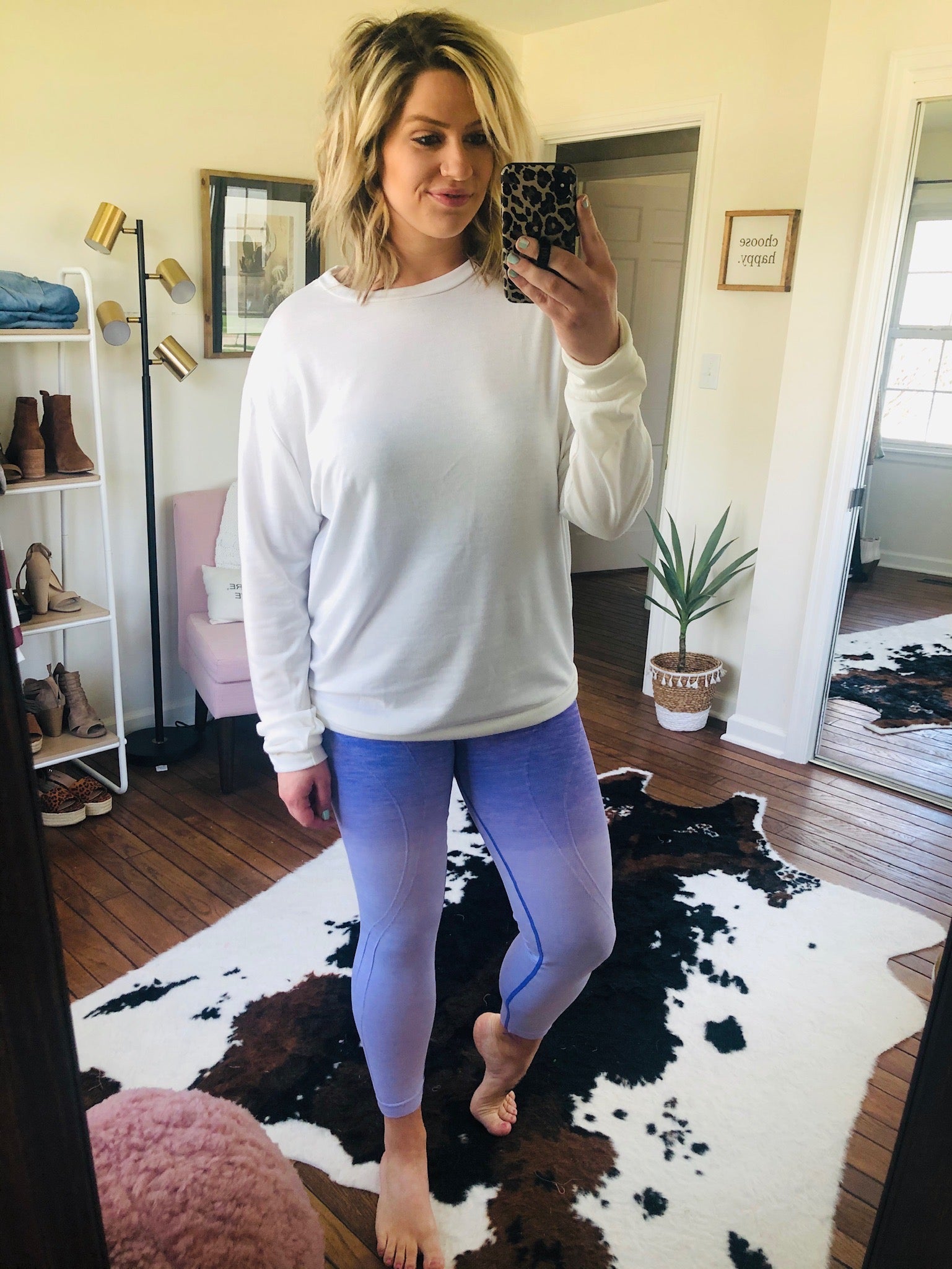 By The Bae Ombre Dip Dye High Waisted Legging with Contrast Stitching- Multiple Options-Leggings-Yelete ACT827001-Anna Kaytes Boutique, Women's Fashion Boutique in Grinnell, Iowa