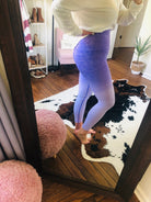 By The Bae Ombre Dip Dye High Waisted Legging with Contrast Stitching- Multiple Options-Leggings-Yelete ACT827001-Anna Kaytes Boutique, Women's Fashion Boutique in Grinnell, Iowa