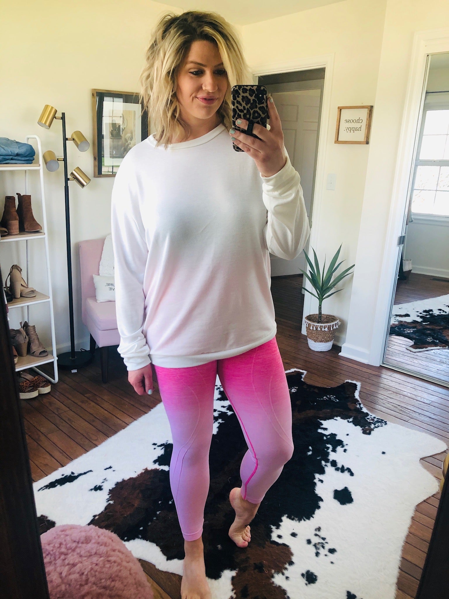 By The Bae Ombre Dip Dye High Waisted Legging with Contrast Stitching- Multiple Options-Leggings-Yelete ACT827001-Anna Kaytes Boutique, Women's Fashion Boutique in Grinnell, Iowa