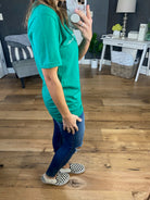 Lucky Mama Kelly Green Tee-Short Sleeves-oat collective OT2101X640-Anna Kaytes Boutique, Women's Fashion Boutique in Grinnell, Iowa