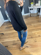 Between You & Me V-Neck Waffle Long Sleeve-Multiple Options-Long Sleeves-7th Ray T3815-Anna Kaytes Boutique, Women's Fashion Boutique in Grinnell, Iowa