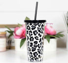 Sip Back and Relax Plastic Double Wall Tumbler with Reusable Straw- Multiple Options-Tumblers-Anna Kaytes Boutique-Anna Kaytes Boutique, Women's Fashion Boutique in Grinnell, Iowa