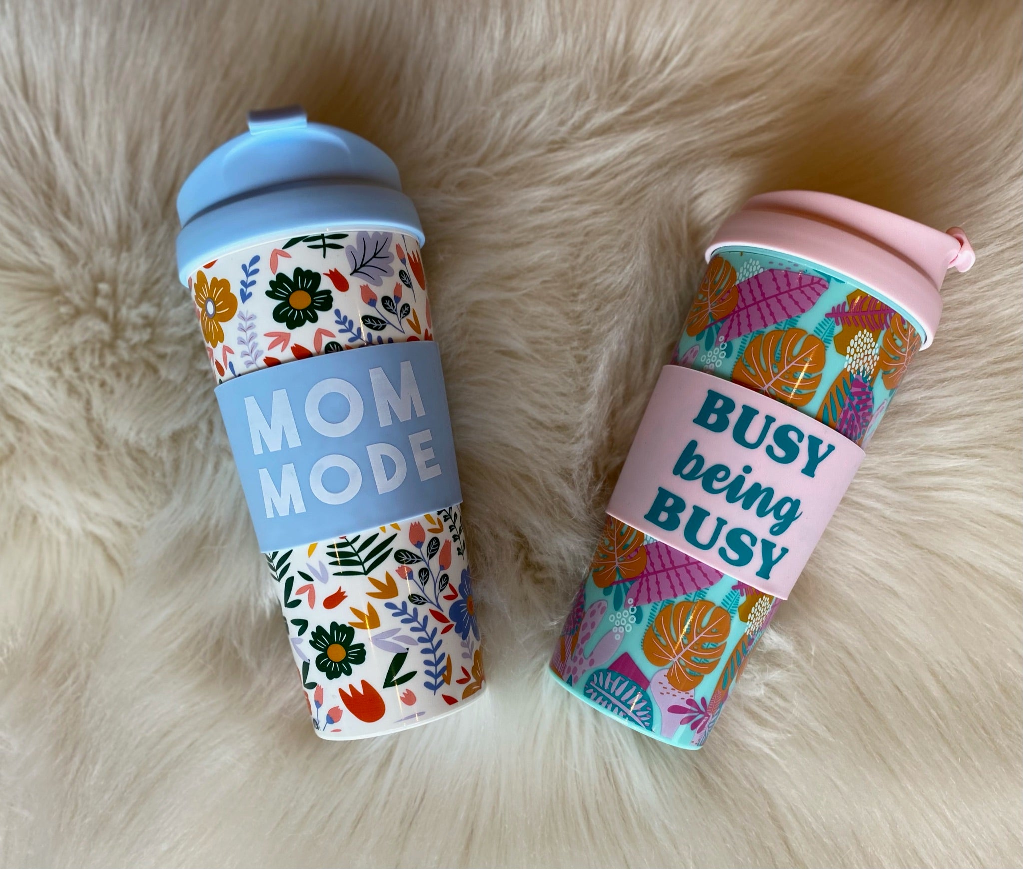 Travel Plans Floral Travel Cups--Multiple Options