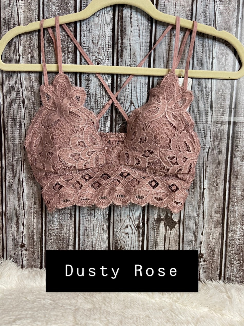 Enchanted Scalloped Bralette - Multiple Options-Bralettes-Anemone FT0918-Anna Kaytes Boutique, Women's Fashion Boutique in Grinnell, Iowa