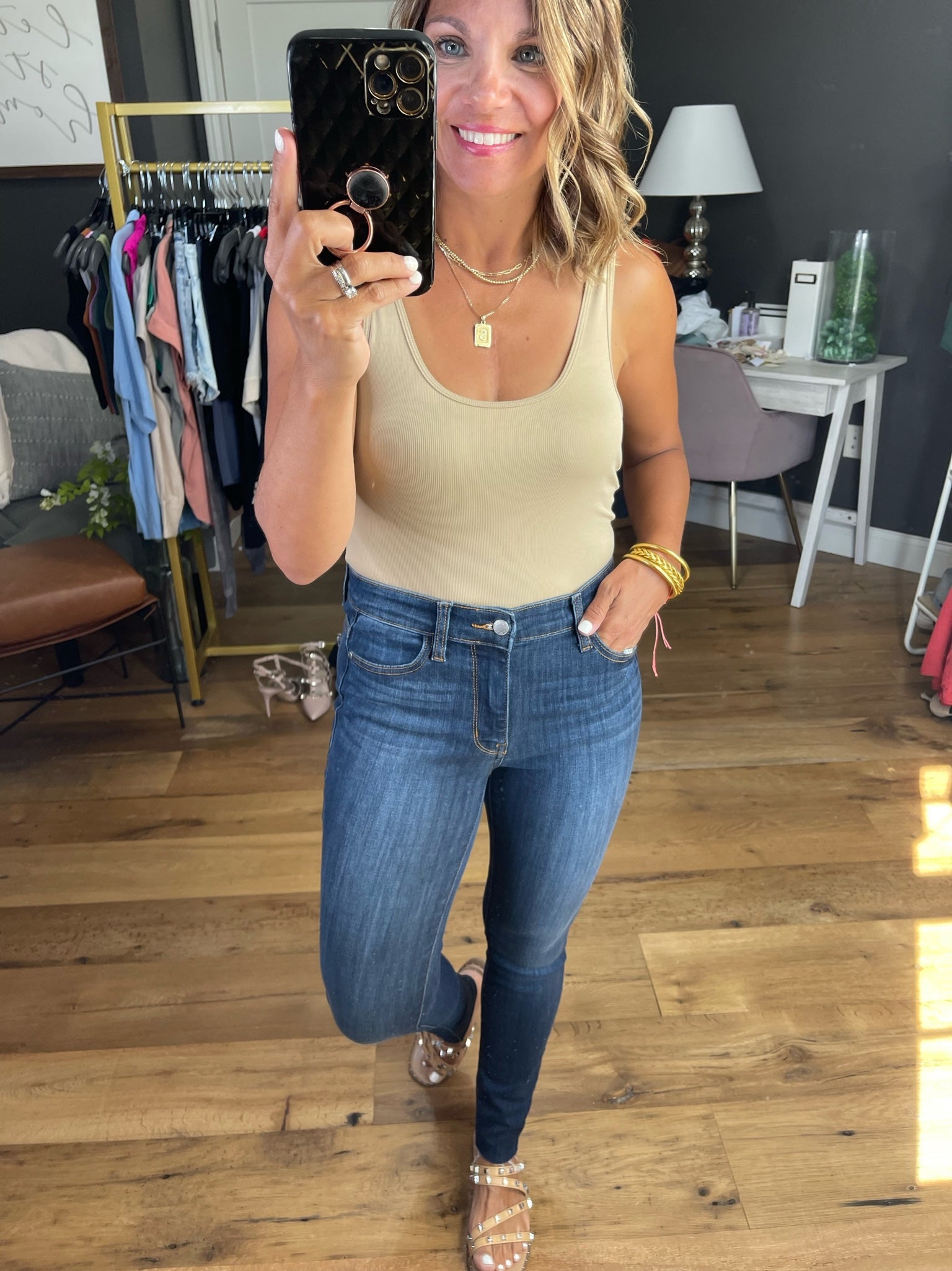 Just My Type Wide-Strap Bodysuit - Multiple Options-Bodysuits-Dress Forum FT2651-Anna Kaytes Boutique, Women's Fashion Boutique in Grinnell, Iowa