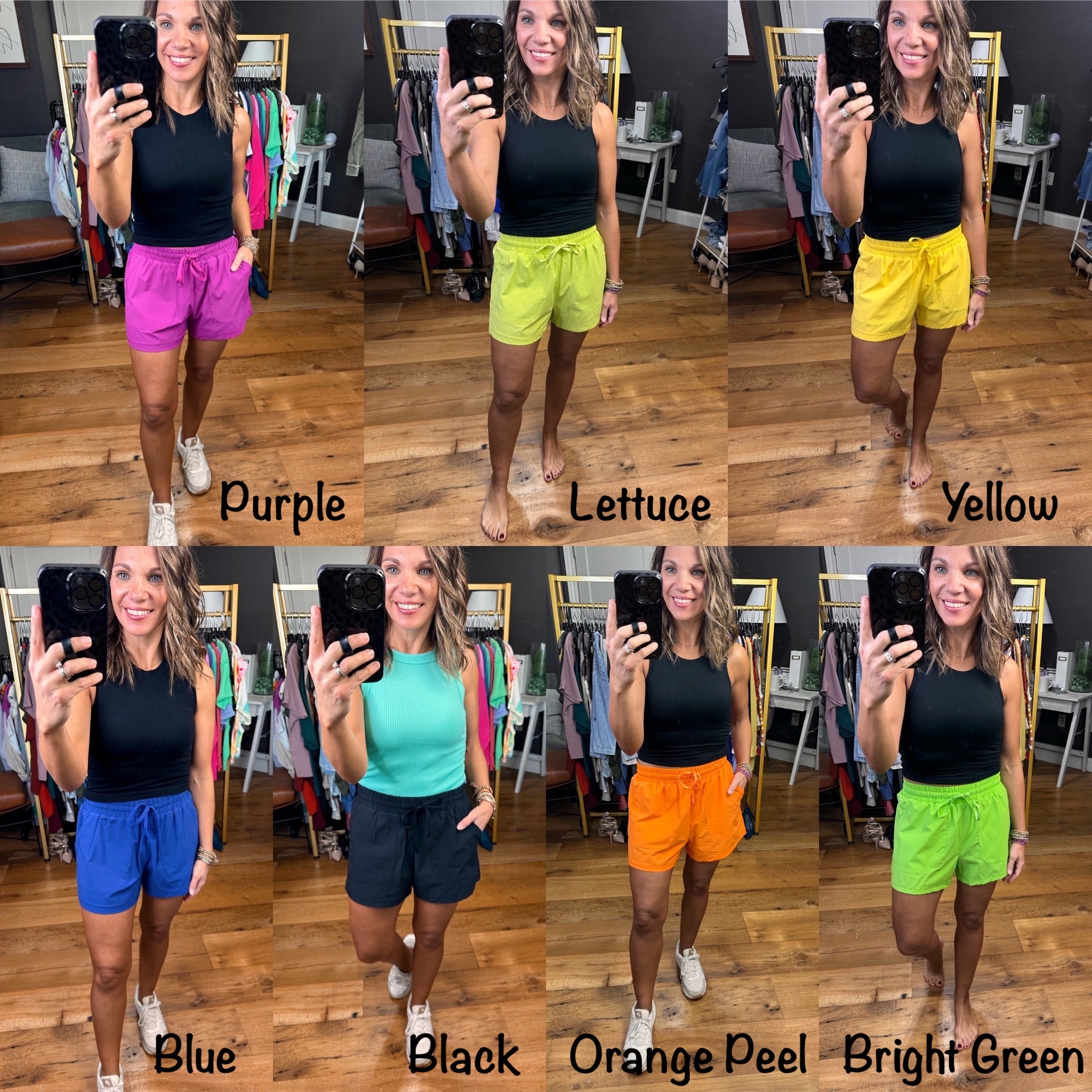 Everyday Summer Pocket Short With Elastic Waist Detail - Multiple Options-Shorts-Mono B-Anna Kaytes Boutique, Women's Fashion Boutique in Grinnell, Iowa