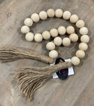 Natural Wood Beaded Garland-Home & Garden-Creative Brands- G2620-Anna Kaytes Boutique, Women's Fashion Boutique in Grinnell, Iowa