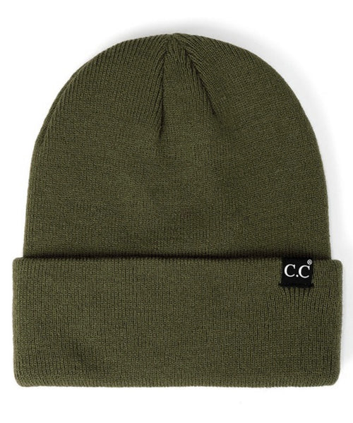 Solid Cuff Beanie- Multiple Colors