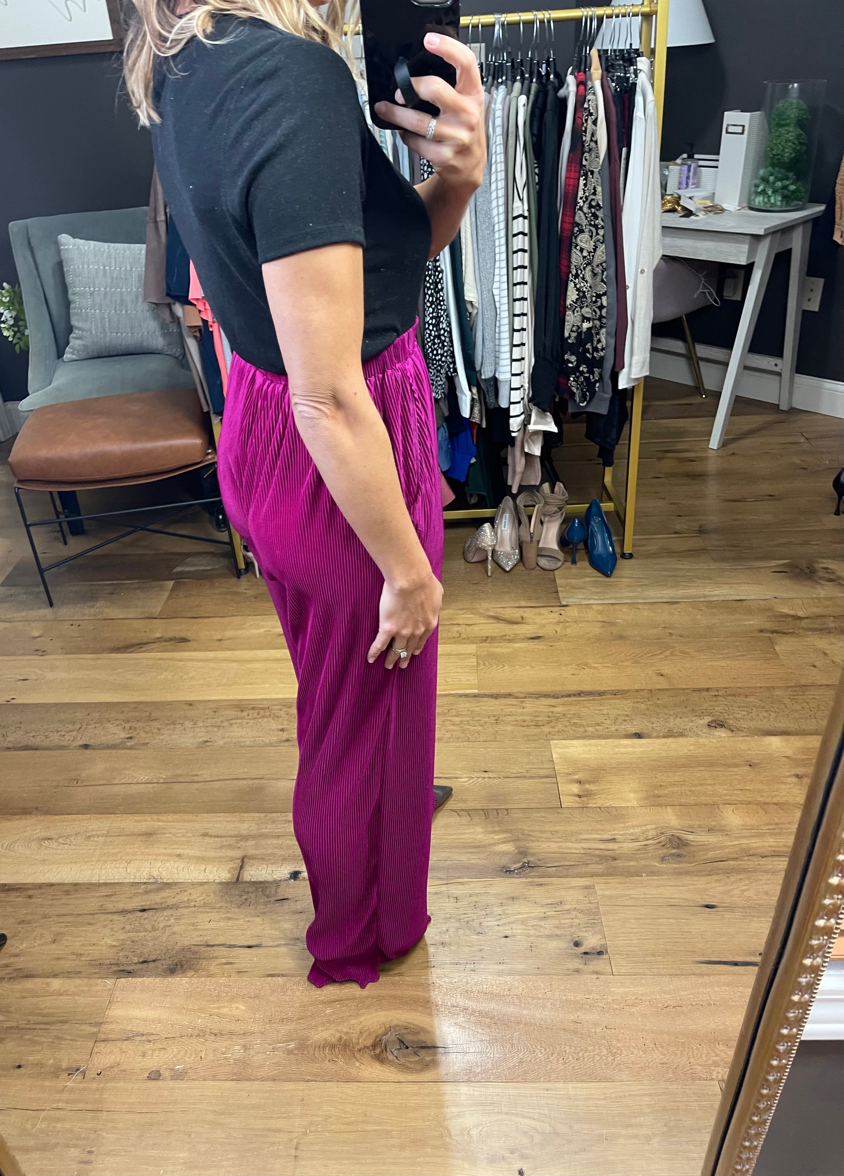 Right This Way Corded Wide Leg Pant - Multiple Options-Pants-She & Sky SY2689-Anna Kaytes Boutique, Women's Fashion Boutique in Grinnell, Iowa