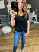 Back To The Basics V-Neck Top - Multiple Options-Short Sleeves-Wishlist WL19-3559-Anna Kaytes Boutique, Women's Fashion Boutique in Grinnell, Iowa