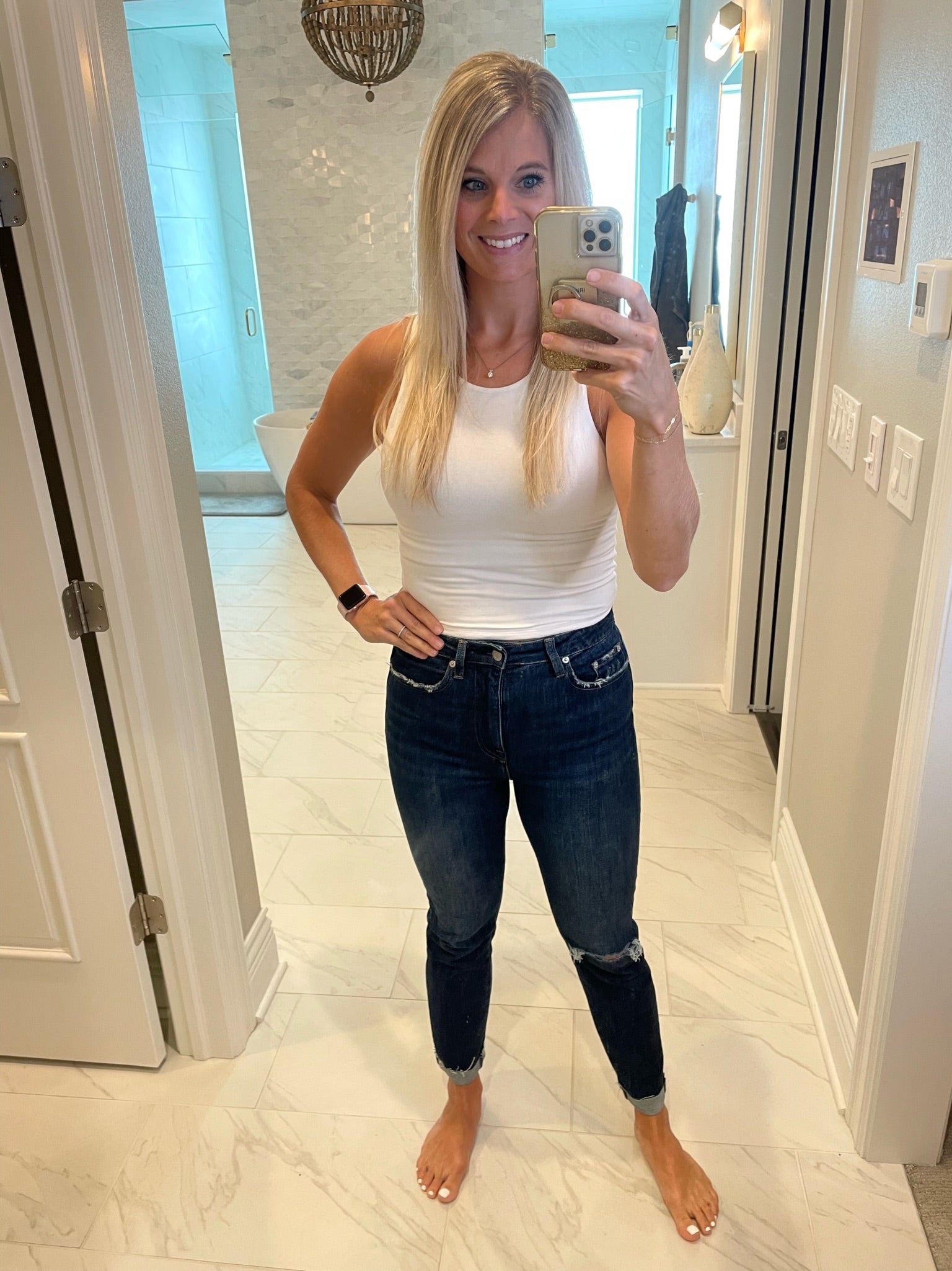 For The Best Double Layered High-Neck Cropped Tank-Sleeveless-Be Cool-Anna Kaytes Boutique, Women's Fashion Boutique in Grinnell, Iowa