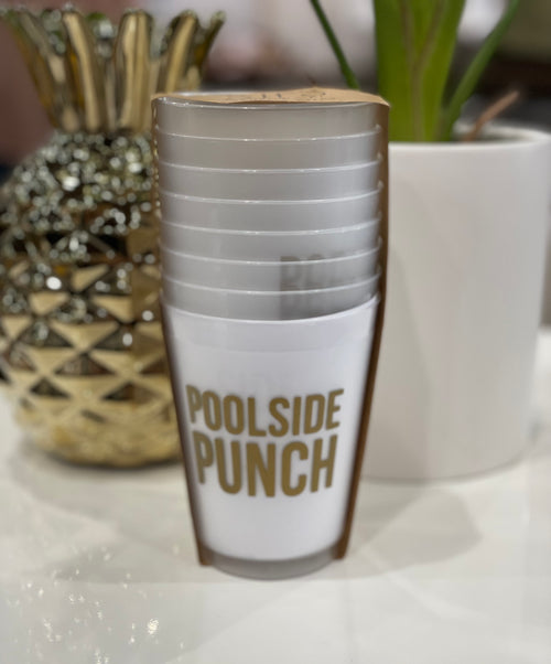 Poolside Punch Frosted Cup- 8 Pack