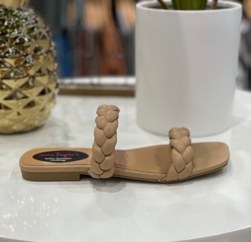 Too Fancy Braided Sandals- Multiple Options-Sandals-SHOE LA LA- VAULT-S-Anna Kaytes Boutique, Women's Fashion Boutique in Grinnell, Iowa