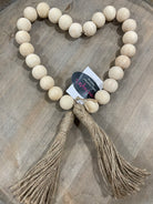 Natural Wood Beaded Garland-Home & Garden-Creative Brands- G2620-Anna Kaytes Boutique, Women's Fashion Boutique in Grinnell, Iowa