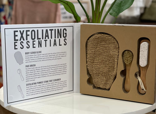 Face And Body Exfoliation Set-Creative Brands- L5718-Anna Kaytes Boutique, Women's Fashion Boutique in Grinnell, Iowa
