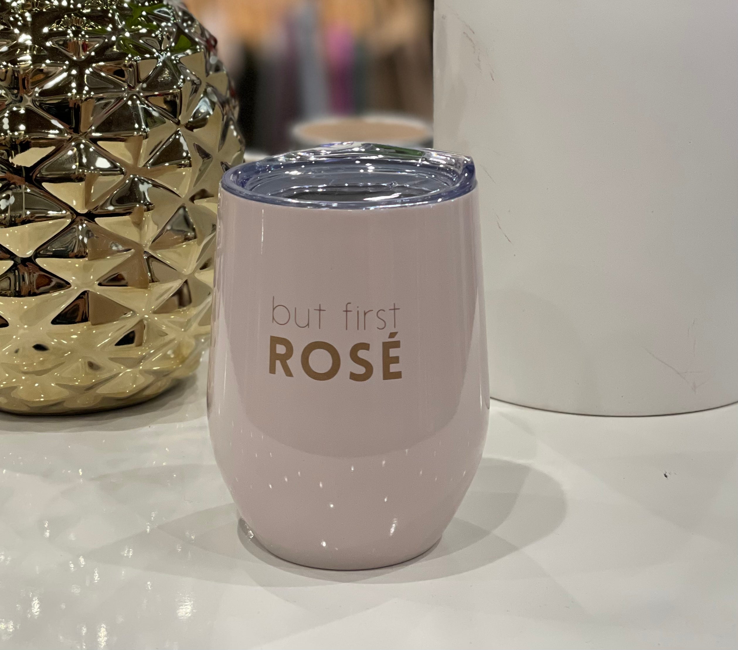 But First, Rose Tumbler-Tumblers-Creative Brands- F2910-Anna Kaytes Boutique, Women's Fashion Boutique in Grinnell, Iowa