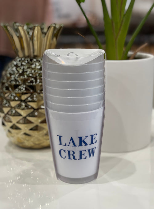 Lake Crew Frosted Cup- 8 Pack-Creative Brands- J2289-Anna Kaytes Boutique, Women's Fashion Boutique in Grinnell, Iowa