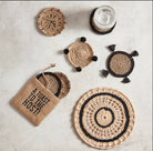 Seagrass Coasters With Burlap Bag-Home & Garden-Santa Barbara Design-Anna Kaytes Boutique, Women's Fashion Boutique in Grinnell, Iowa