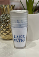 Lake Water Frosted Cup- 8 Pack-Cups-Creative Brands-J2323-Anna Kaytes Boutique, Women's Fashion Boutique in Grinnell, Iowa